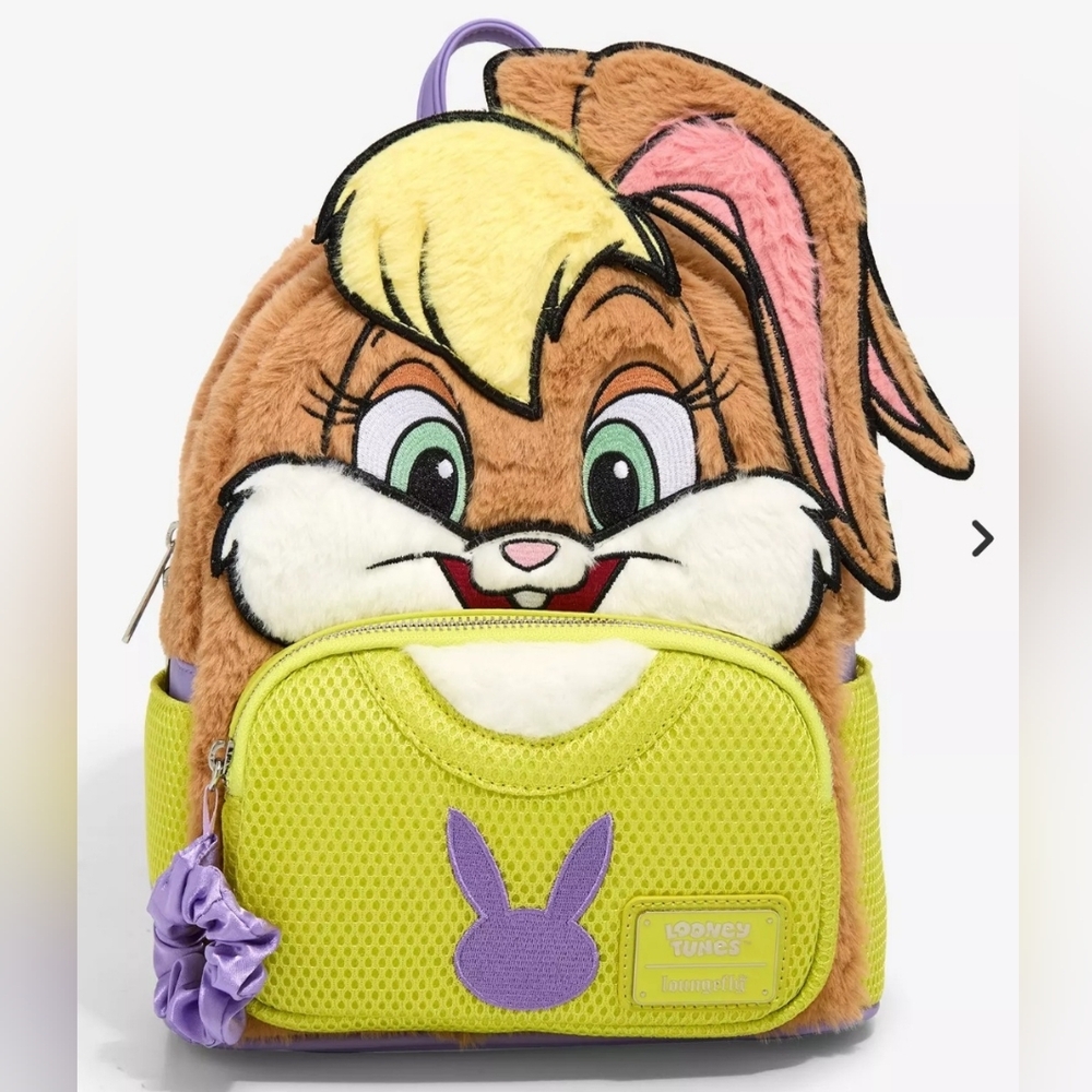 NWT Looney Tunes Lola Bunny Backpack With Scrunchie